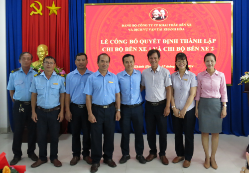 Chi bộ Bến xe 1 trực thuộc Đảng bộ Công ty CP Khai thác bến xe và Dịch vụ vận tải Khánh Hòa