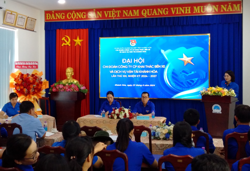 Đại hội Đoàn TNCS Hồ Chí Minh - Công ty CP Khai thác bến xe và Dịch vụ vận tải Khánh Hòa lần thứ XIII 