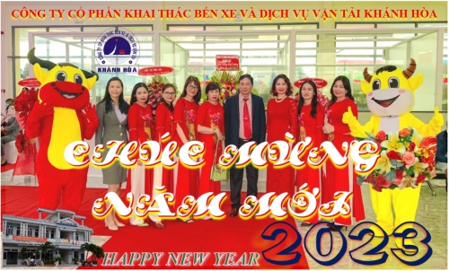 HAPPY NEW YEAR 2023 - Công ty CP Khai thác bến xe và Dịch vụ vận tải Khánh Hòa Kính chúc Quý khách "Thượng lộ bình an".